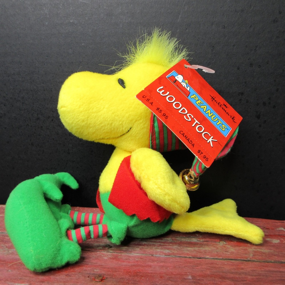 Hallmark Peanuts Woodstock Elf Plush Christmas Holiday Stuffed Animal Toy New